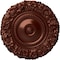 Ekena Millwork Marseille Ceiling Medallion (Fits Canopies up to 7 3/8"), Hand-Painted Antique Copper, 21"OD x 2"P CM21MAACS - alternate 1